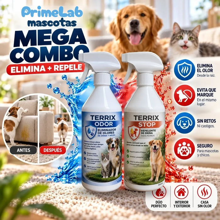 Mega Combo Terrix Odor + Terrix Stop – Elimina el Olor y Evita que Vuelva a Marcar